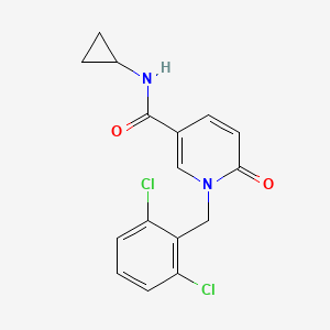 N-cyclopropyl-1-(2,6-dichlorobenzyl)-6-oxo-1,6-dihydro-3-pyridinecarboxamide