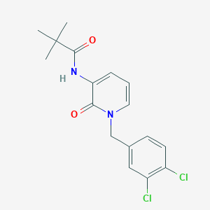 N-[1-(3,4-dichlorobenzyl)-2-oxo-1,2-dihydro-3-pyridinyl]-2,2-dimethylpropanamide