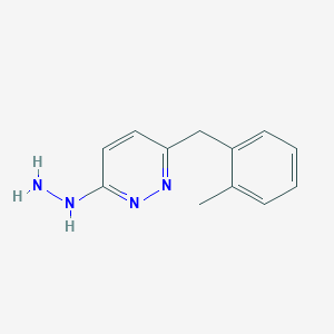 3-Hydrazino-6-(2-methylbenzyl)pyridazine