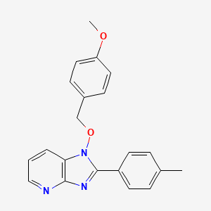 molecular formula C21H19N3O2 B3135228 1-[(4-methoxybenzyl)oxy]-2-(4-methylphenyl)-1H-imidazo[4,5-b]pyridine CAS No. 400087-60-7