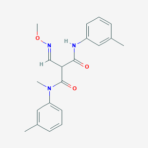 molecular formula C20H23N3O3 B3135253 2-[(methoxyimino)methyl]-N~1~-methyl-N~1~,N~3~-bis(3-methylphenyl)malonamide CAS No. 400087-94-7