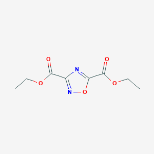 molecular formula C8H10N2O5 B3135340 3,5-Diethyl 1,2,4-oxadiazole-3,5-dicarboxylate CAS No. 40019-27-0