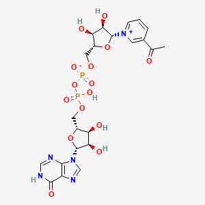 molecular formula C22H27N5O15P2 B3135347 3-乙酰吡啶次黄嘌呤二核苷酸 CAS No. 4002-09-9