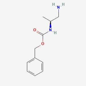 molecular formula C11H16N2O2 B3135371 (S)-Benzyl (1-aminopropan-2-yl)carbamate CAS No. 400652-46-2