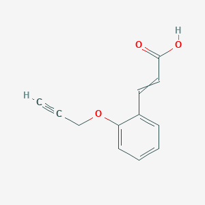 molecular formula C12H10O3 B3135413 3-(2-prop-2-ynoxyphenyl)prop-2-enoic Acid CAS No. 400751-66-8