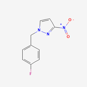 molecular formula C10H8FN3O2 B3135453 1-(4-氟苄基)-3-硝基-1H-吡唑 CAS No. 400877-64-7