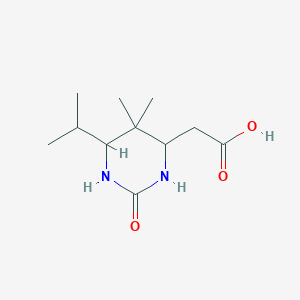 (6-Isopropyl-5,5-dimethyl-2-oxohexahydropyrimidin-4-YL)acetic acid