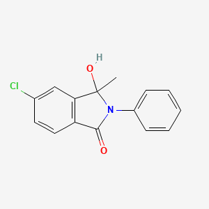 molecular formula C15H12ClNO2 B3135588 5-Chloro-3-hydroxy-3-methyl-2-phenylisoindolin-1-one CAS No. 401900-22-9
