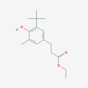 molecular formula C16H24O3 B3135608 （3-（3-叔丁基）-4-羟基-5-甲基苯基）丙酸乙酯 CAS No. 40200-35-9