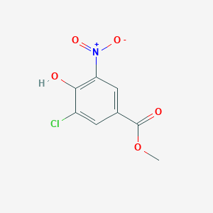 molecular formula C8H6ClNO5 B3135627 3-氯-4-羟基-5-硝基苯甲酸甲酯 CAS No. 40256-81-3