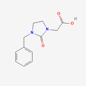 molecular formula C12H14N2O3 B3135652 (3-Benzyl-2-oxoimidazolidin-1-yl)acetic acid CAS No. 402733-38-4
