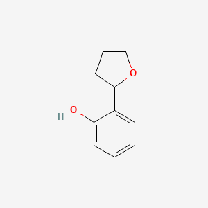 molecular formula C10H12O2 B3135660 2-(Tetrahydrofuran-2-yl)phenol CAS No. 40324-49-0