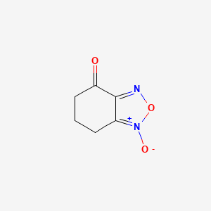 molecular formula C6H6N2O3 B3135677 6,7-Dihydro-2,1,3-benzoxadiazol-4(5H)-one 1-oxide CAS No. 40345-49-1