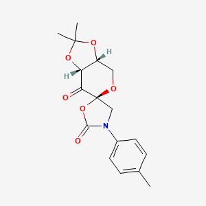 molecular formula C17H19NO6 B3135687 Shi Epoxidation Oxazolidinone Methyl Catalyst CAS No. 403501-30-4