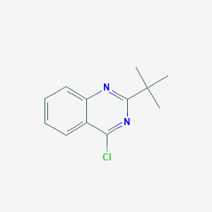 molecular formula C12H13ClN2 B3135689 2-(tert-Butyl)-4-chloroquinazoline CAS No. 403612-89-5