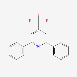 molecular formula C18H12F3N B3135699 2,6-二苯基-4-(三氟甲基)吡啶 CAS No. 403665-17-8