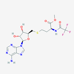 molecular formula C17H21F3N6O6S B031357 L-Homocysteine, Adenosine Deriv. CAS No. 100804-01-1