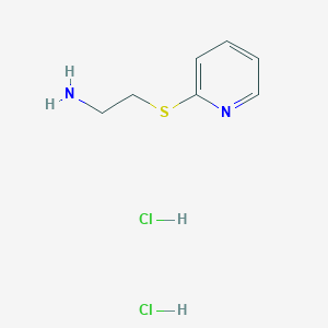 molecular formula C7H12Cl2N2S B3135712 2-(吡啶-2-基硫代)乙胺二盐酸盐 CAS No. 40379-31-5
