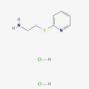 molecular formula C7H12Cl2N2S B3135712 [2-(2-Pyridinylthio)ethyl]amine dihydrochloride CAS No. 40379-31-5