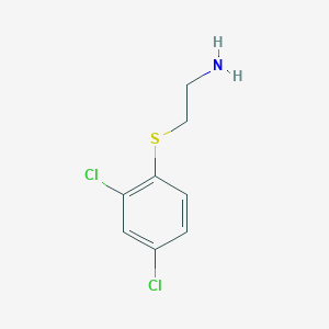 molecular formula C8H9Cl2NS B3135720 2-(2,4-Dichloro-phenylsulfanyl)-ethylamine CAS No. 40379-53-1