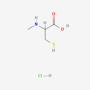 molecular formula C4H10ClNO2S B3135728 3-巯基-2-(甲基氨基)丙酸盐酸盐 CAS No. 403804-61-5