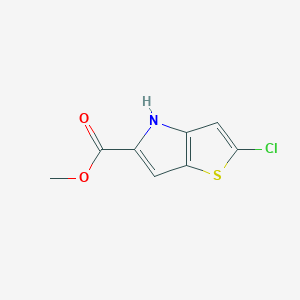 molecular formula C8H6ClNO2S B3135730 methyl 2-chloro-4H-thieno[3,2-b]pyrrole-5-carboxylate CAS No. 403860-08-2