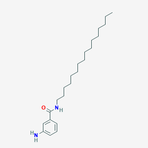 molecular formula C23H40N2O B3135731 3-amino-N-hexadecylbenzamide CAS No. 40388-18-9