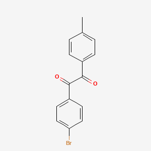 molecular formula C15H11BrO2 B3135748 1-(4-Bromophenyl)-2-p-tolylethane-1,2-dione CAS No. 40396-75-6
