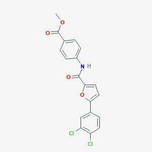 molecular formula C19H13Cl2NO4 B313575 Methyl 4-{[5-(3,4-dichlorophenyl)-2-furoyl]amino}benzoate 