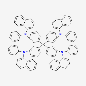 molecular formula C89H60N4 B3135756 2-N,2-N',7-N,7-N'-Tetranaphthalen-1-yl-2-N,2-N',7-N,7-N'-tetraphenyl-9,9'-spirobi[fluorene]-2,2',7,7'-tetramine CAS No. 404001-42-9