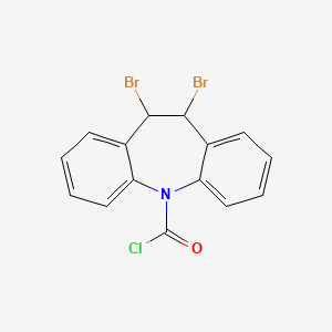 molecular formula C15H10Br2ClNO B3135763 Carbamazepine Impurity 4 CAS No. 40421-03-2