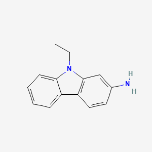 molecular formula C14H14N2 B3135793 9-乙基-9H-咔唑-2-胺 CAS No. 40444-36-8