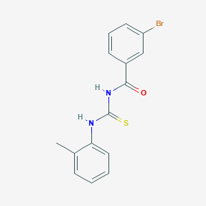 molecular formula C15H13BrN2OS B313581 3-bromo-N-[(2-methylphenyl)carbamothioyl]benzamide 