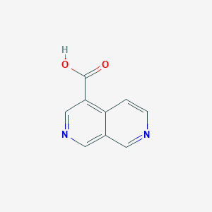 molecular formula C9H6N2O2 B3135829 2,7-萘啶-4-羧酸 CAS No. 40499-89-6