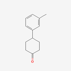 molecular formula C13H16O B3135847 4-m-Tolyl-cyclohexanone CAS No. 40503-89-7