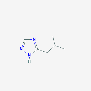 molecular formula C6H11N3 B3135864 3-(2-Methylpropyl)-1H-1,2,4-triazole CAS No. 40515-29-5