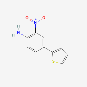 molecular formula C10H8N2O2S B3135867 2-硝基-4-(噻吩-2-基)苯胺 CAS No. 405170-93-6