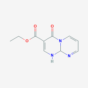 molecular formula C10H11N3O3 B3135870 4-氧代-4,9a-二氢-1H-嘧啶并[1,2-a]嘧啶-3-羧酸乙酯 CAS No. 40519-95-7