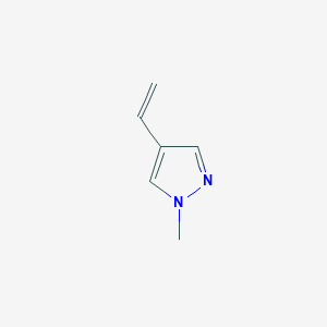 molecular formula C6H8N2 B3135888 4-ethenyl-1-methyl-1H-pyrazole CAS No. 40534-35-8