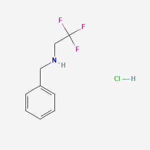 molecular formula C9H11ClF3N B3135902 N-苄基-2,2,2-三氟乙胺；盐酸盐 CAS No. 405878-98-0