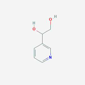 molecular formula C7H9NO2 B3135913 1-Pyridin-3-yl-ethane-1,2-diol CAS No. 40594-83-0