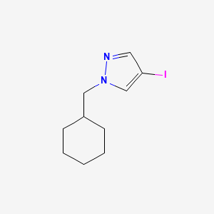 molecular formula C10H15IN2 B3135932 1-(环己基甲基)-4-碘-1h-吡唑 CAS No. 406234-86-4