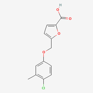 molecular formula C13H11ClO4 B3135949 5-[(4-氯-3-甲基苯氧基)甲基]-2-呋喃甲酸 CAS No. 406470-55-1