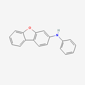 molecular formula C18H13NO B3135954 N-Phenyldibenzofuran-3-amine CAS No. 406488-21-9