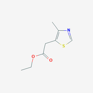 molecular formula C8H11NO2S B3135972 2-(4-甲基-5-噻唑基)乙酸乙酯 CAS No. 406727-23-9