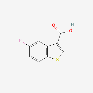 molecular formula C9H5FO2S B3135993 5-Fluoro-benzo[b]thiophene-3-carboxylic acid CAS No. 40740-57-6
