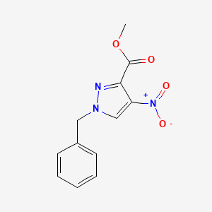 molecular formula C12H11N3O4 B3136001 Methyl 1-benzyl-4-nitro-1H-pyrazole-3-carboxylate CAS No. 407623-75-0