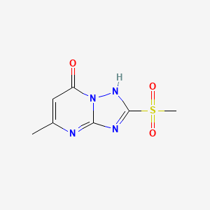 5-Methyl-2-(methylsulfonyl)-[1,2,4]triazolo[1,5-a]pyrimidin-7-ol