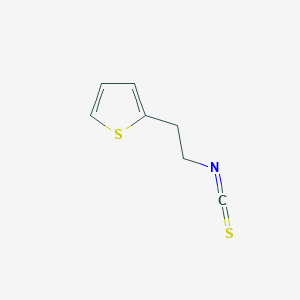 molecular formula C7H7NS2 B3136011 2-(2-异硫氰酸乙基)噻吩 CAS No. 40808-63-7