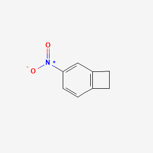 molecular formula C8H7NO2 B3136016 5-Nitro-1,2-dihydrocyclobutabenzene CAS No. 4082-24-0